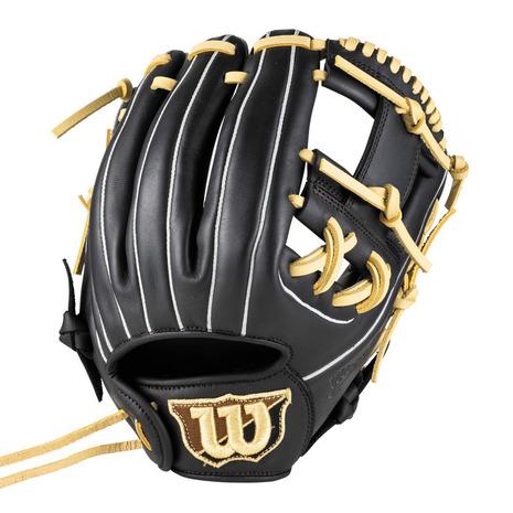 【ウィルソン】WILSON BEAR DUAL ベアーデュアル/ 右投げ/ソフトボールグローヴ ウィルソン/Wilson(WBW103923) 黒いこと×金髪