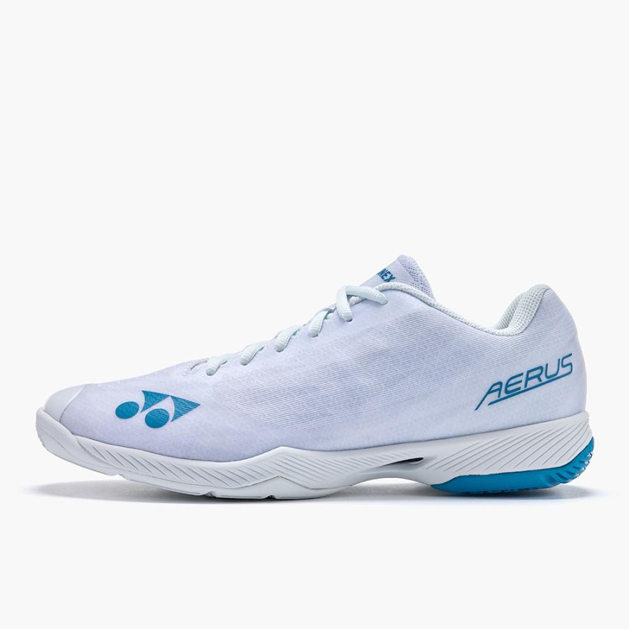【ヨネックス】POWER CUSHION AERUS Z MEN パワークッションエアラスZメン/バドミントンシューズ/ユニセックス/YONEX(SHBAZ2M) 207 ホワイト/ブルー|abespo