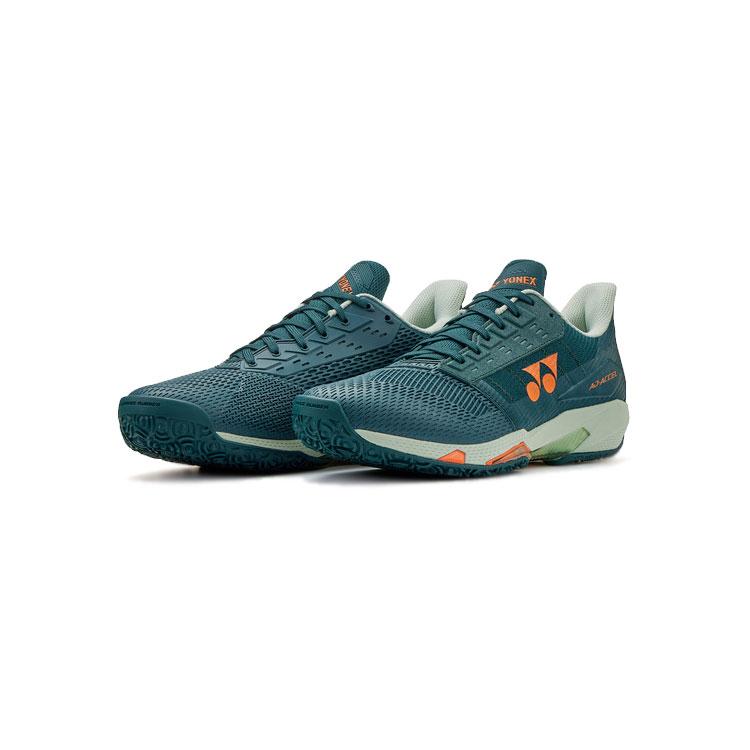 【ヨネックス】パワークッションアドアクセルMGC オムニ・クレー用/庭球シューズ/YONEX(SHTAAMG) 544 ティールグリーン