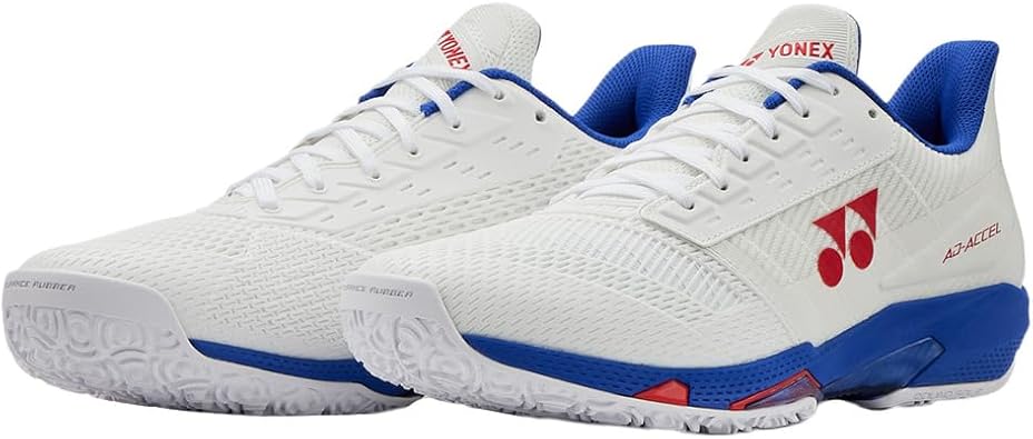 【ヨネックス】パワークッションアドアクセルWGC ワイドモデル/オムニ・クレー用/テニスシューズ/YONEX(SHTAAWG) 115 ホワイト/パープル 9,989円