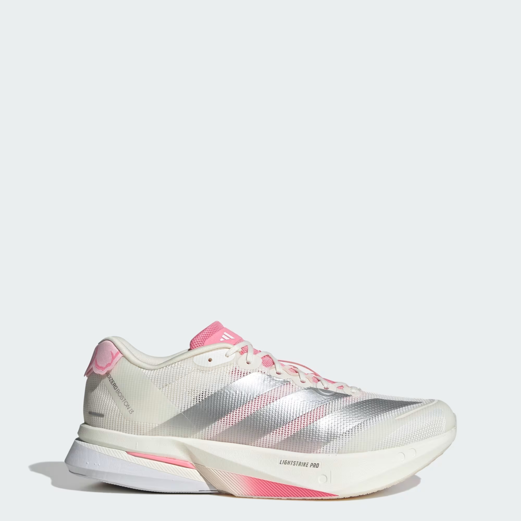 【アディダス】ADIZERO BOSTON 13 M アディゼロ/ランニング/マラソン/シューズ/メンズシューズ/adidas(OOV19)JQ9666 コアホワイト/シルバーメタリック/ブリスピンク