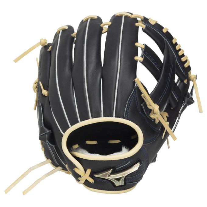【ミズノ】グローバルエリートソフトグラブ　SELECT 右投げ用ソフトボール用/ソフトボール グローブ/MIZUNO　(1AJGS34403)　0980 ブラック×ブロンド