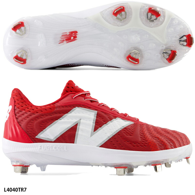[新品]24cm NEW BALANCE L4040TR6 野球 スパイク 赤 新品]24cm NEW BALANCE L4040TR6 野球 スパイク 赤 - メルカリ
