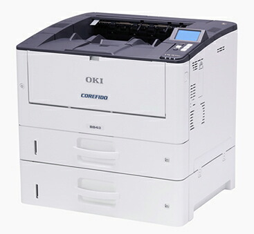 【納期：問い合せ】OKI 沖 COREFIDO EX A3モノクロLEDプリンター B843dnt 増設カセットモデル 高速印刷 45枚/分 7年間無償保証｜Abe Web Shop 店