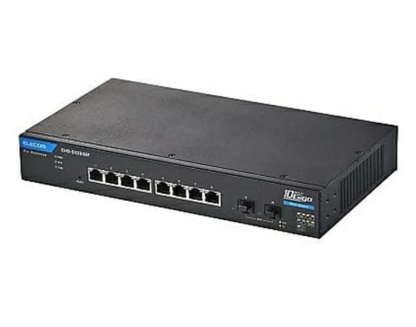 エレコム 法人用Webスマートスイッチングハブ/MultiGigabit相応う/10Gbps/8界面/3年引き受ける EHB-SX2B08F