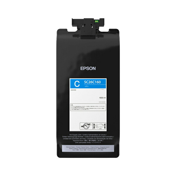 EPSON エプソン SC-P8550DL用 インクパック シアン 1600ml SC26C160｜Abe Web Shop 店