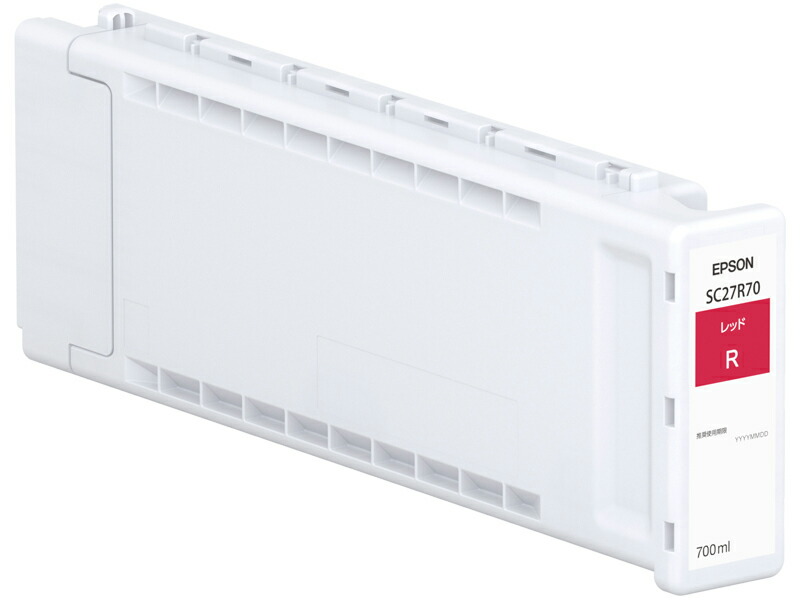 EPSON エプソン SureColor用 インキ薬莢 赤いこと 700ml SC27R70