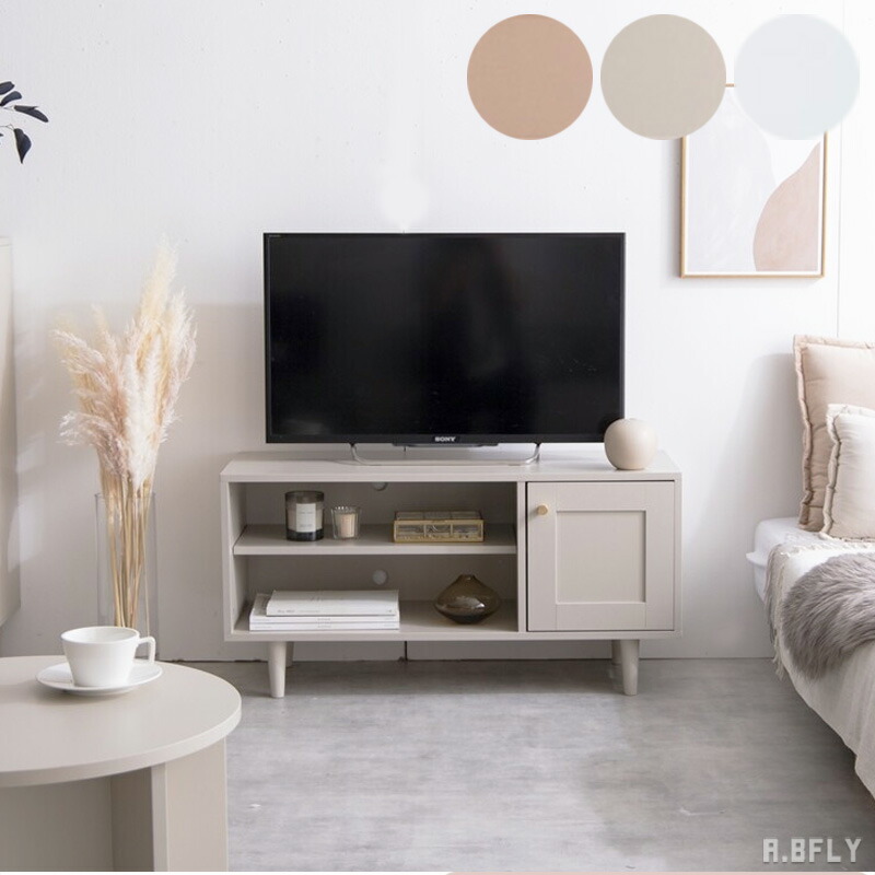 【幅100cm】テレビ台 ローボード テレビボード 一人暮らし【グレージュ】 LOWYA テレビ台 テレビボード ローボード 木製 引き出し付き