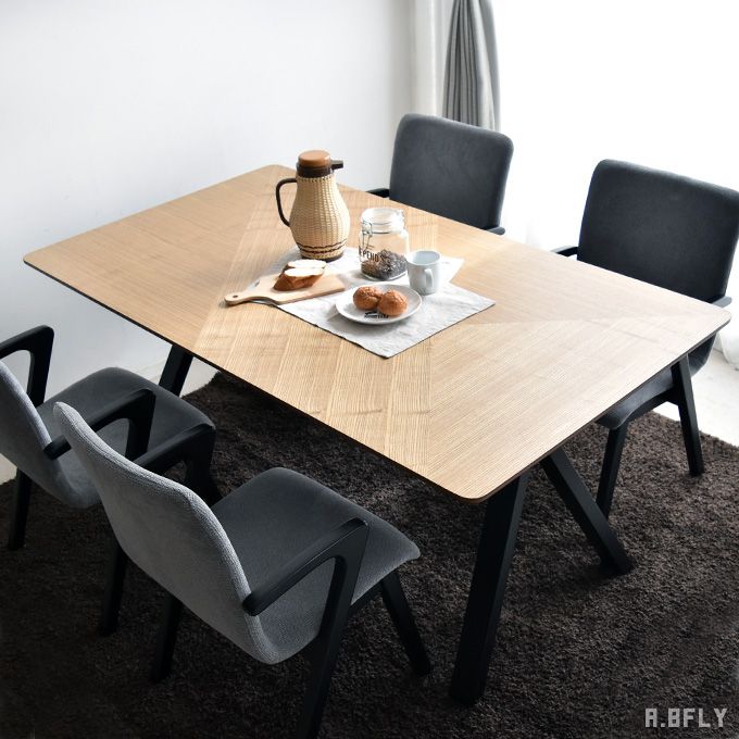 幅160cm ナチュラル ダイニングテーブル 売り切れ必至の 和モダン 北欧 おしゃれ 食卓 机 机 アッシュ材 ダイニングテーブル 4人用 ミッドセンチュリー シック A Bfly ア ビーフライ 9月下旬入荷予定 木製 テーブル