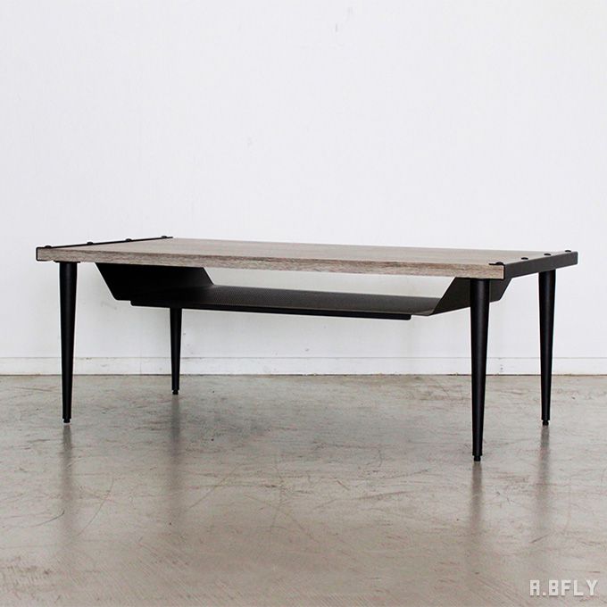 【楽天市場】センターテーブル ローテーブル リビングテーブル 105 アンティーク風 レトロ調風 古木風 アイアン 木製 北欧風
