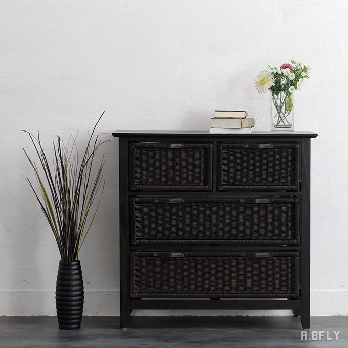 楽天市場】ラタン チェスト アンティーク ランドリーボックス E(引出し