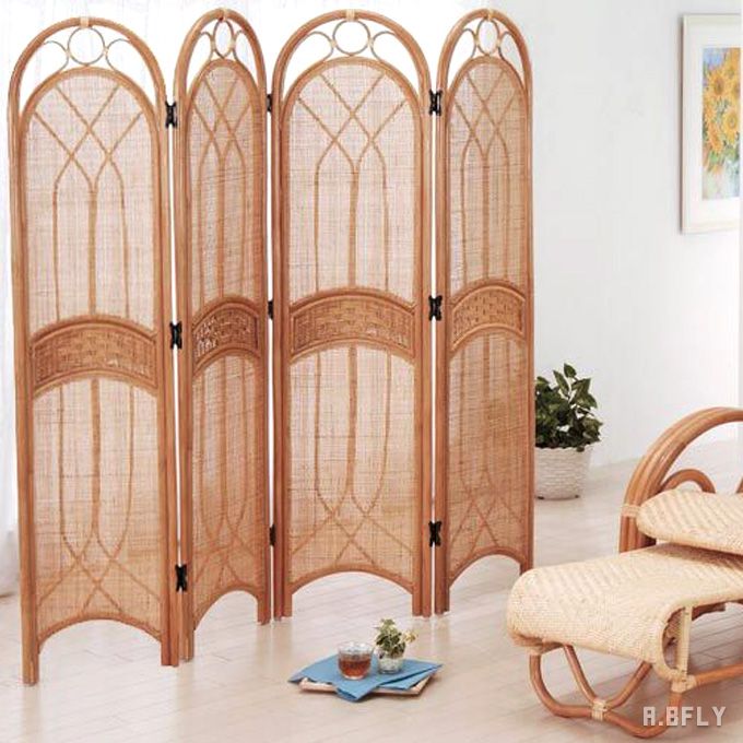 楽天市場 スクリーン パーテーション パーティション 間仕切り 目隠し 仕切り 衝立 リビング ダイニング キッチン アジアン エスニック 南国 バリ インド タイ ナチュラル リゾート エコロジー 和室 寝室 籐 ラタン 和風 A Bfly ア ビーフライ