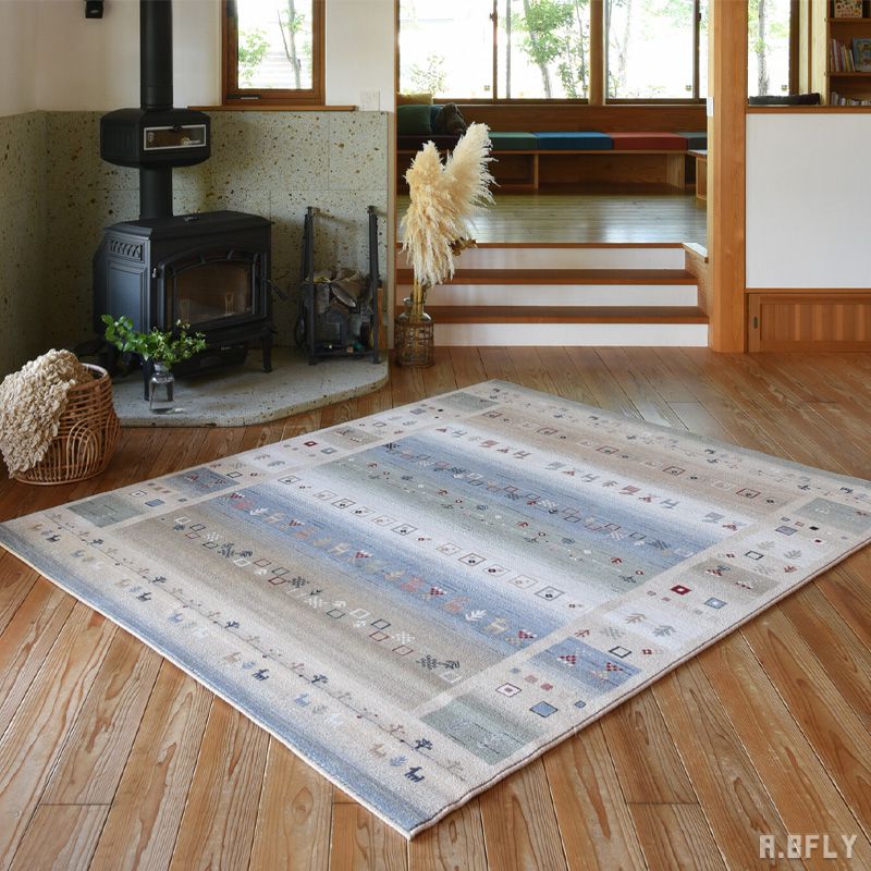 【新品(追記アリ)】ギャッベ 絨毯 ウール100% kn_052_1.jpg