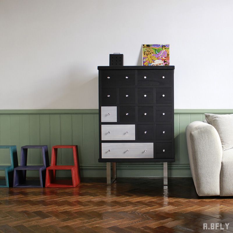 人気のファッションブランド 日本製 受注生産 国産 チェスト 箪笥 桐無垢材 天然木 無垢材 職人 伝統的 民芸家具 木目 デザイン インテリア 引き出し ステンレス オリジナル高級家具 シンプルモダン 北欧テイスト 和モダン ジャパンディ ミニデスク モダン 墨色