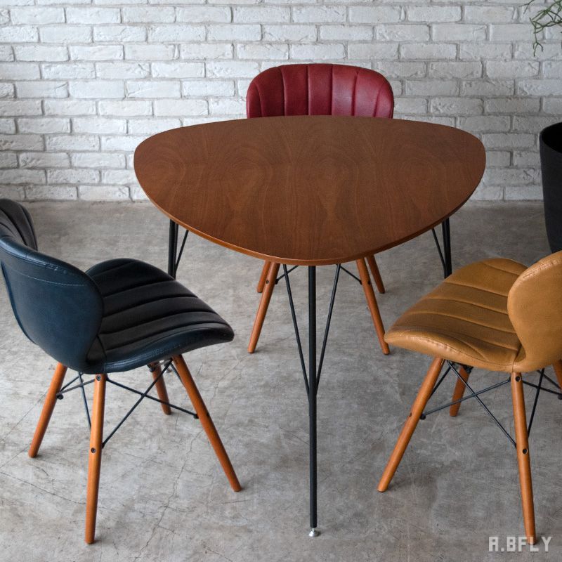 楽天市場】テーブル ダイニングテーブル ウォールナット 三角 幅90cm