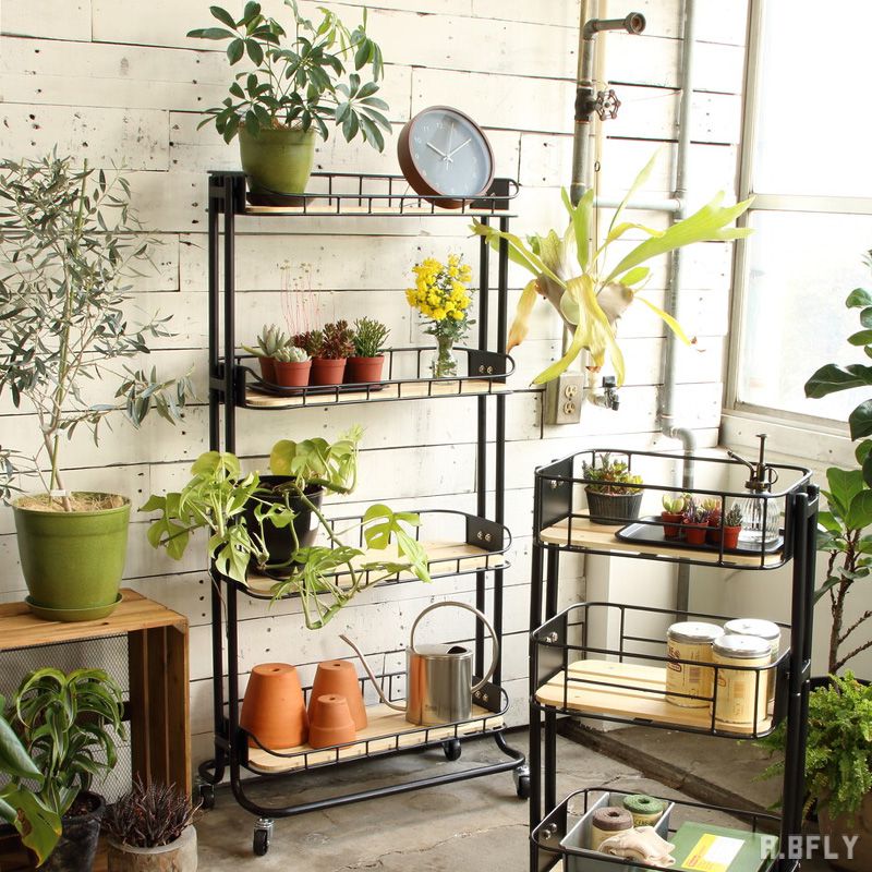 ガーデン ラック シェルフ 飾り棚 置物台 花台 大型 金属 シャビー レトロ ガーデン ラック シェルフ 飾り棚 置物台 花台 大型 金属 シャビー