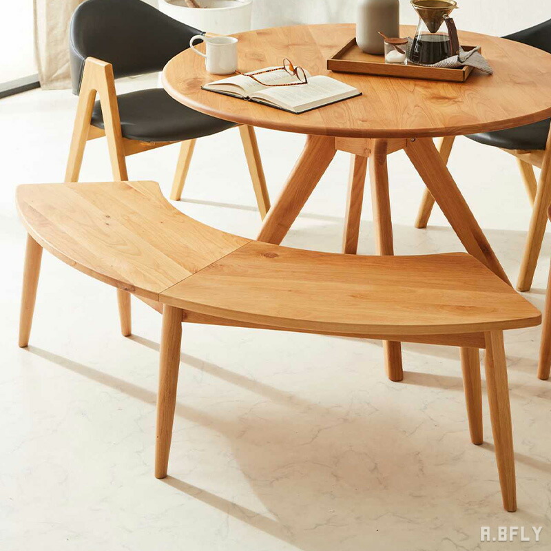 楽天市場】▽新生活応援クーポン配布中 ダイニングベンチ 141 半円