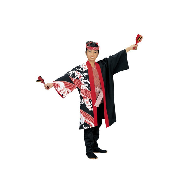 子供用　長半纏　法被　祭　祭り衣装　よさこい　創印　7473