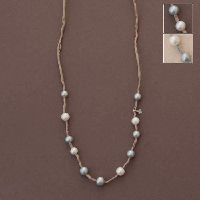 【送料無料】【C&K Accessories】シーアンドケー アクセサリー 淡水パール シルクコードネックレス ネックレス レディース アクセサリー パール カジュアル 大人 可愛い お洒落 日本製 天然素材 ギフト プレゼント 誕生日 記念日