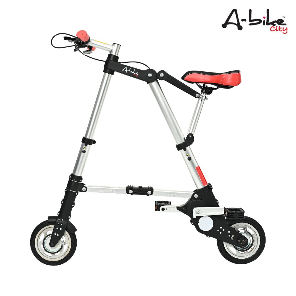 折りたたみ自転車 軽量 超小型 【公式】A-bike City ノーパンクタイヤ仕様 6.8kg 20秒折りたたみ 通勤 車載 旅行 コンパクト ミニベロ 小径車 省スペース 玄関収納 駐輪場不要 ラストワンマイルモビリティ 正規品サポート|A-bike Japan スズヤ