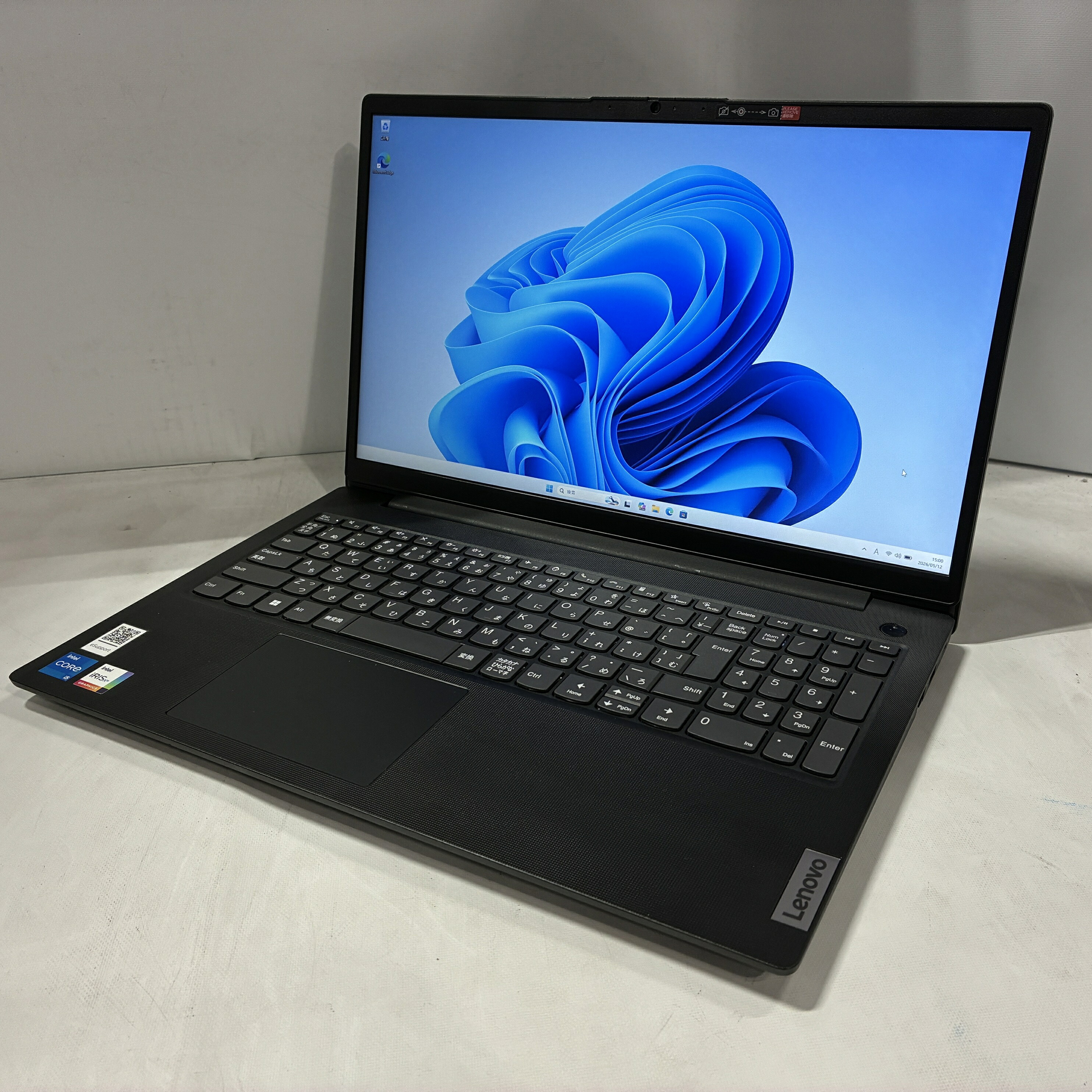 【訳あり： ACアダプタ欠品】Lenovo V15 Gen 3 82TT00K5JP Intel Core i5-1235U 1.30GHz インテル第12時人中央処理装置 記憶装置16GB M.2SSD 512GB 15.6in FHD 1920×1080 Windows11Pro 30日引き受ける WEB写真機 Wi-Fi Bluetooth 中古万覚え帳マイコン 万覚え帳マイコン 0512e