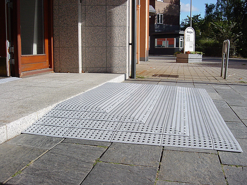 楽天市場 ブロックビルド L字型コーナータイル ブラウン 組立て式段差解消スロープ 総合福祉アビリティーズ楽天市場店