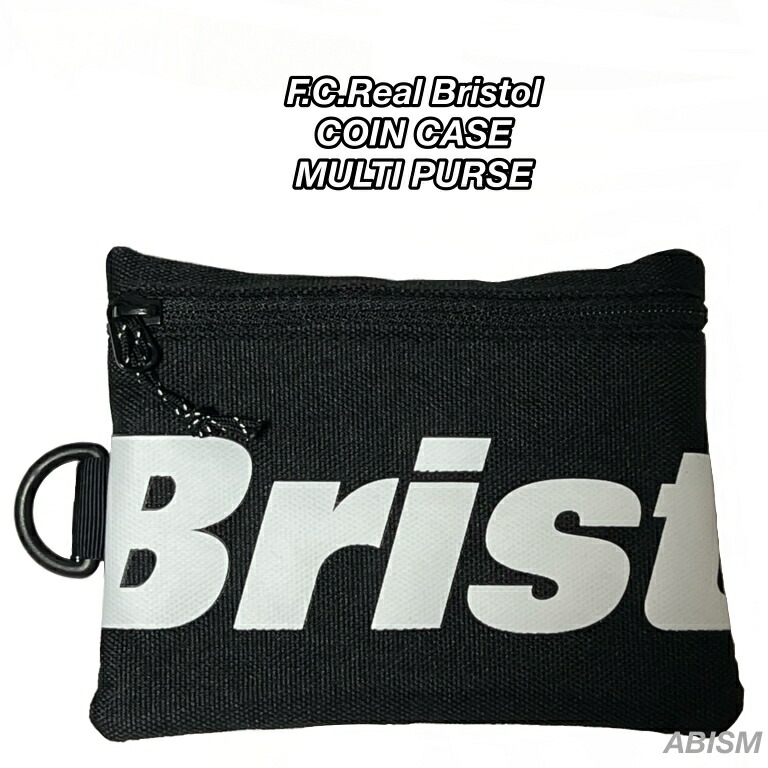 F.C.Real Bristol(エフシーレアルブリストル) F.C.R.B.（エフシーアールビー） BIG LOGO COIN CASE (コインケース/カードケース) 【ブラック】【新品】【ポリエステル】 SOPHNET. (ソフネット)(FCRB)