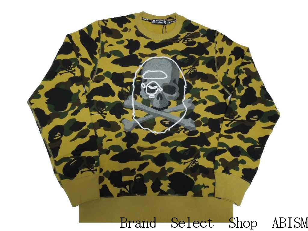 楽天市場 A Bathing Ape エイプ ｘmastermind Japan マスターマインドジャパン Mm Vs Bape Crewneck 2 6th スウェット クルーネック イエローcamo 日本製 新品 Bape ベイプ Brand Select Shop Abism