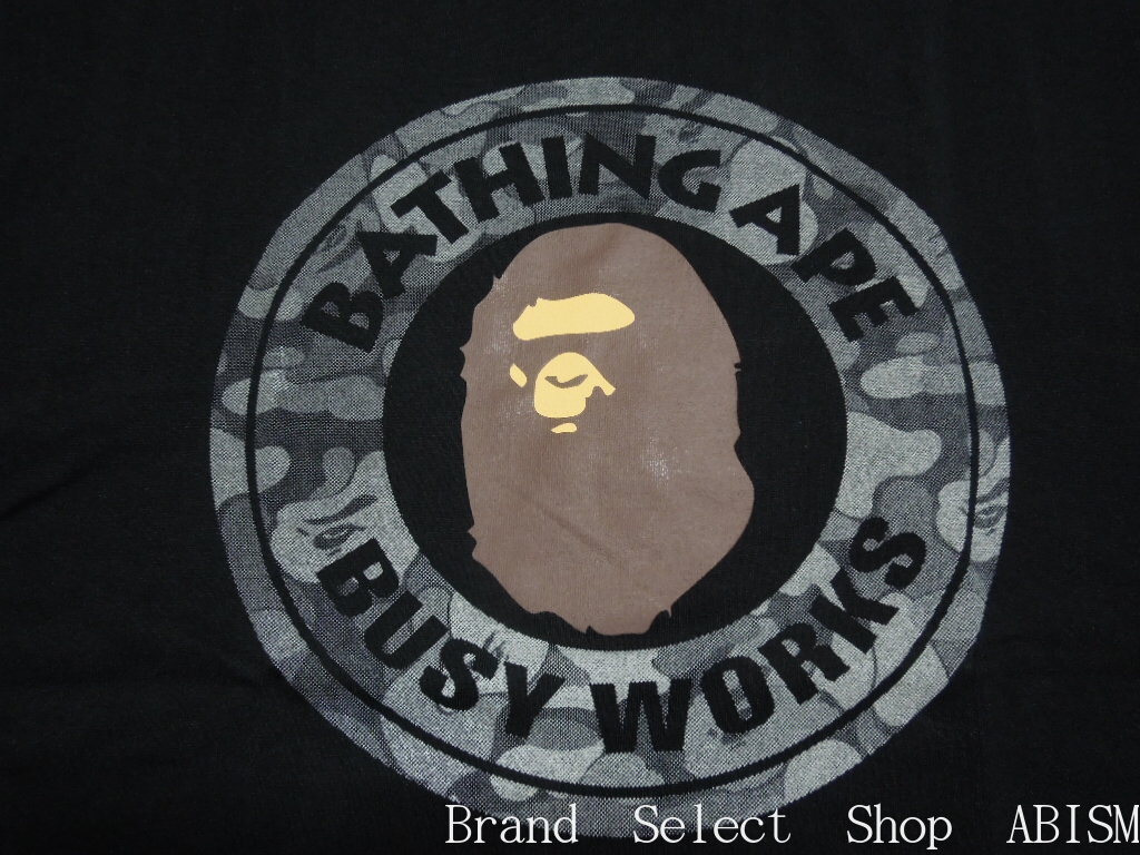 楽天市場 A Bathing Ape エイプ Abc Dot Reflective Busy Works Tee Tシャツ ブラック 新品 Men S Bape ベイプ Brand Select Shop Abism