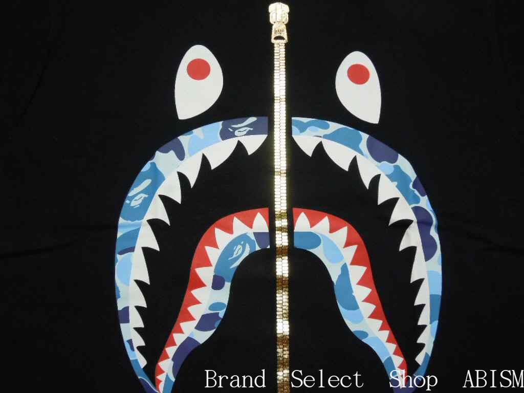 楽天市場 A Bathing Ape エイプ Abc Camo Shark Tee Tシャツ ブラックxブルーcamo 新品 Men S Bape ベイプ Brand Select Shop Abism