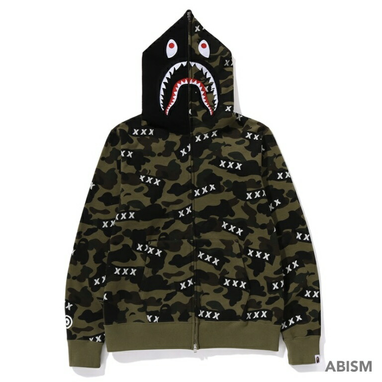 楽天市場】A BATHING APE(エイプ)CITY CAMO SHARK FULL ZIP HOODIEシャーク フルジップ パーカー 【ブラックCAMO】【日本製】【新品】【MEN'S】BAPE(ベイプ) : Brand Select Shop ABISM