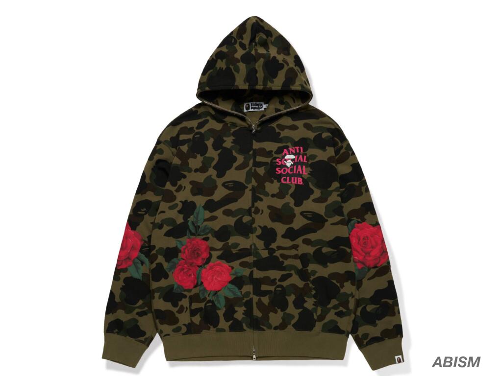 エイプAPE Green camo shark シャークフードパーカー アベイシングエイプ A BATHING APE 美品 1st CAMO SHARK FULL