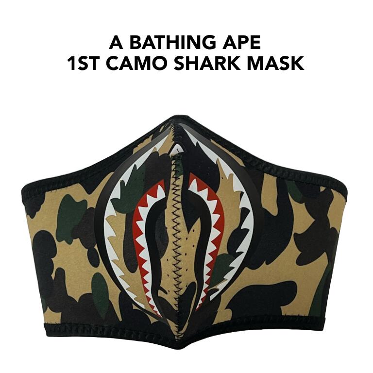 送料込！A BATHING APE（エイプ）1ST CAMO SHARK MASK マスク 緑 BAPE 1st Camo Face Mask - Green - *BRAND NEW* | eBay