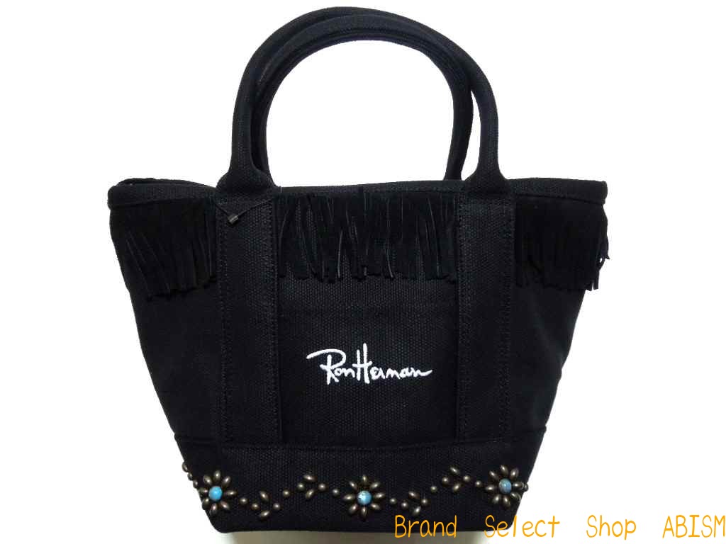 楽天市場 Ron Herman ロンハーマン Flower Studs Totebagフラワースタッズトート店舗限定品 Black ブラック 新品 国内送料無料 Brand Select Shop Abism