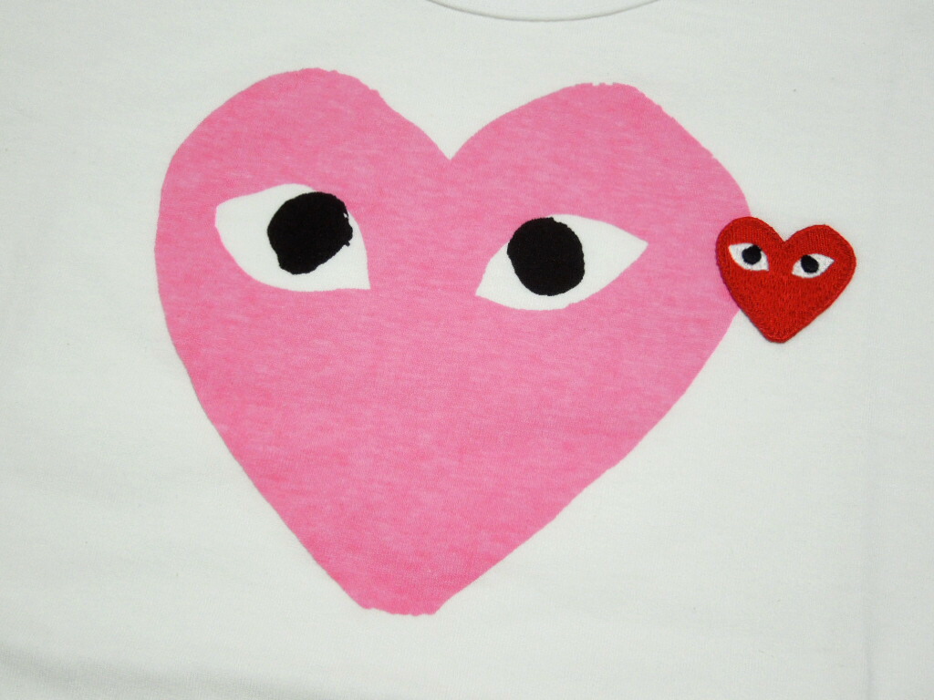 comme des garcons play pink heart