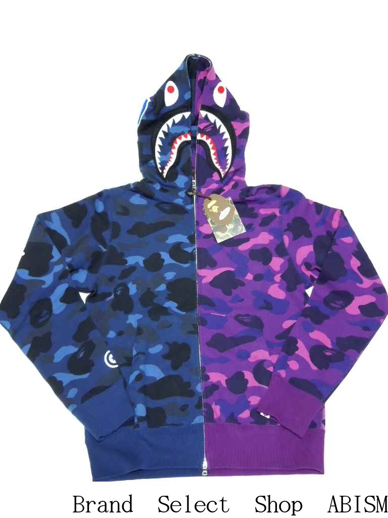 purple bape zip up hoodie
