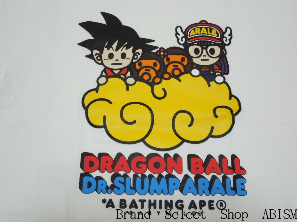 楽天市場 代引き不可 A Bathing Ape エイプ Bape X Dragon Ball Dr Slump Arale Tee 2 ドラゴンボール Dr スランプ アラレちゃん Tシャツ ホワイト 新品 日本製 Bape ベイプ Brand Select Shop Abism