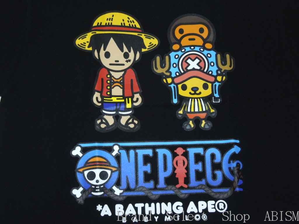 楽天市場 代引き不可 A Bathing Ape エイプ X One Piece ワンピース Luffy Chopper X Milo Tee Tシャツ ブラック 新品 日本製 Bape ベイプ Brand Select Shop Abism