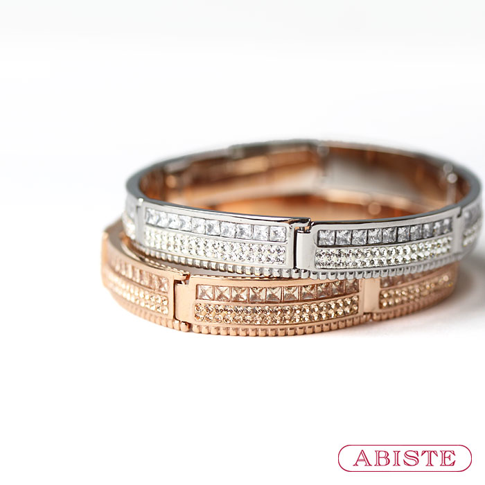 【マラソン期間中クーポン利用で最大2,000円OFF】ABISTE チェコクリスタルデザインブレスレット/4250067 ブランド アビステ シルバー ピンクゴールド 大人映え アレルギー対応 23,760円