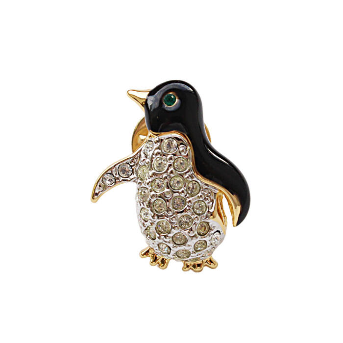 ABISTE 【アルファジュエリー】 ヴィンテージイギリス製ペンギンモチーフピンブローチ/0570003G アクセサリー エレガント 人気 おしゃれ パーティー 華やか ブランド アビステ