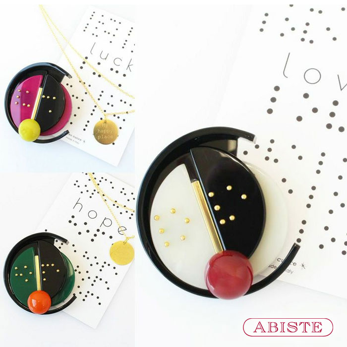 【マラソン限定☆最大2,000円OFF☆】ABISTE イタリア製ブローチ・ペンダントヘッド《MOON》/1260009 ブランド アビステ コスチュームジュエリー art|ABISTE 店