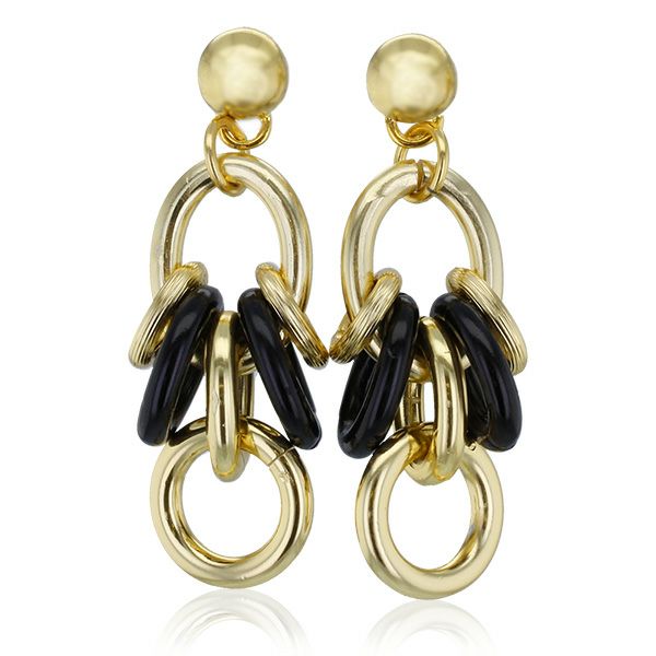 【マラソン限定☆最大2,000円OFF☆】ABISTE イタリア製チェーンピアス/3151209 ゴールド ブランド アビステ イヤーアクセサリー 大人映え|ABISTE 店