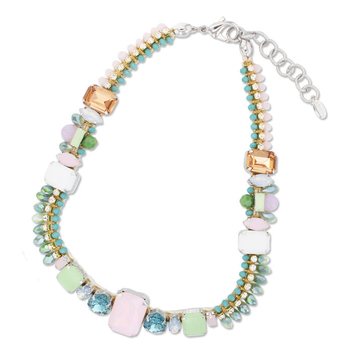 【マラソン限定☆最大2,000円OFF☆】ABISTE ガラスビジューショートネックレス/1150016 ギフト ブランド アビステ パーティー 船上パーティー クルーズ クルーズパーティー ディナーショー 2次会｜ABISTE　店