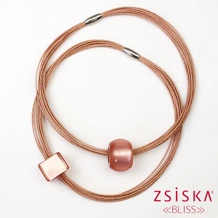 ABISTE ZSiSKA ≪BLISS≫マグネットクラスプレジンネックレス/1240020 アビステ シスカ ブランド ギフト ピンク