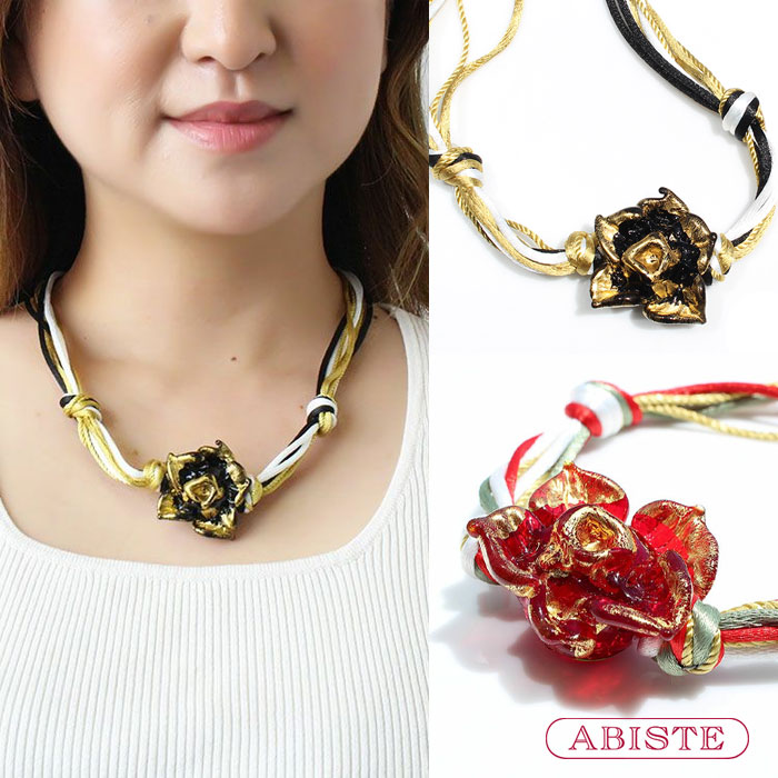 【ほぼ新品】ABISTE　ネックレスイヤリング　豪華スワロフスキー　アンティーク ほぼ新品】ABISTE ネックレスイヤリング 豪華スワロフスキー