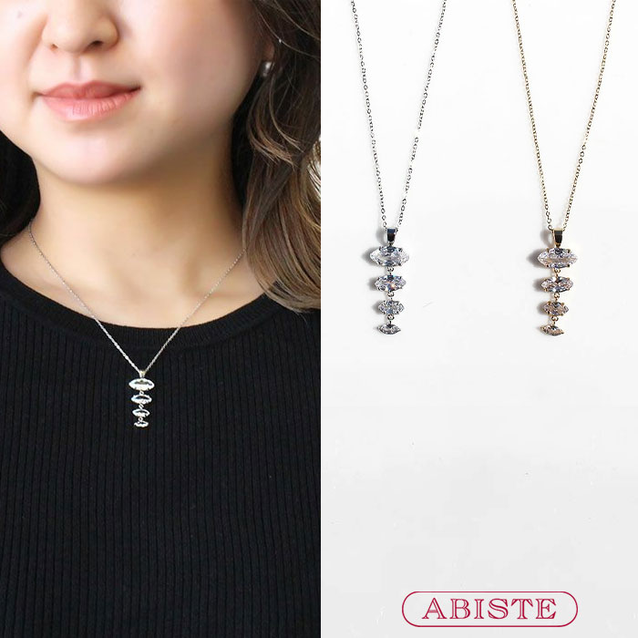 楽天市場】ABISTE メタルチェーンショートネックレス/1250053