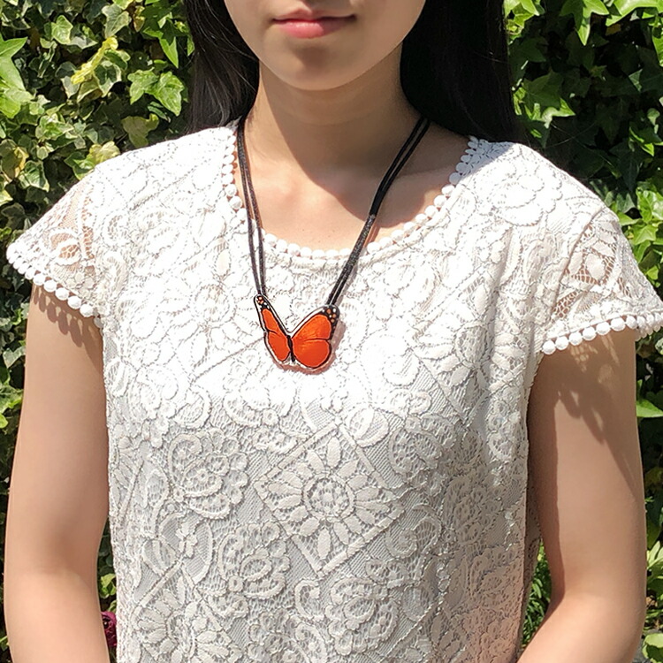 ABISTE ZSiSKA ≪BUTTERFLY≫レジンフリーレングスネックレス(小)/1020063 ブランド アビステ お顔周りが華やぐネックレス ZSiSKA シスカ 個性的