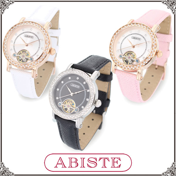 ABISTE 美的、美ST掲載 ラウンドフェイス機械式腕時計/9150028 ブランド アビステ ご褒美買い