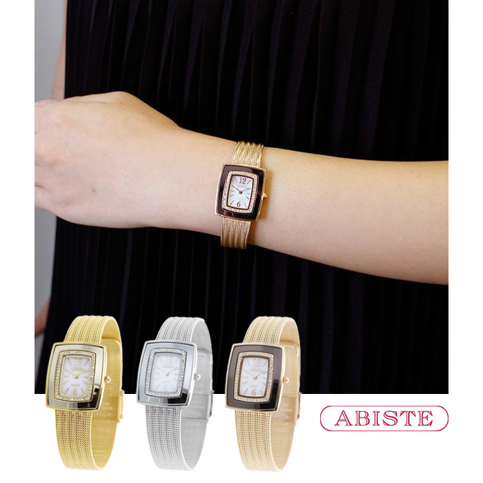 楽天市場】ABISTE キュービックジルコニアスクエアフェイスメタル
