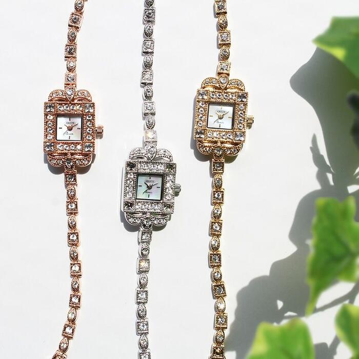 楽天市場】ABISTE キュービックジルコニアブレスレット腕時計/9160076S